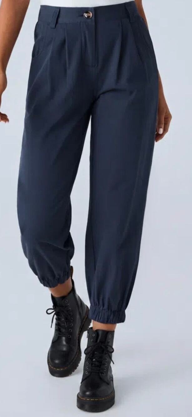 Halara Mid Rise casual joggers with pockets Navy Blue NWT XS Regular casual